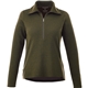 aerial view a loden heather womens stratton knit half zip, image 1 of 4