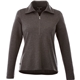 aerial view a heather dark charcoal womens stratton knit half zip, image 1 of 4
