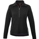 aerial view a black womens stratton knit half zip, image 1 of 2
