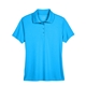aerial view a electric blue core365 - womens origin performance piqu polo, image 1 of 6