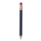 aerial view a dark blue round golf pencil with eraser, image 1 of 2
