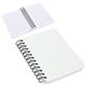 aerial view a white hefty hardcover notebook, image 1 of 2