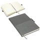 aerial view a gray quarry textured journal with interlocking pen closure, image 1 of 2