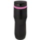 aerial view a black & pink band 16 oz persona(r) caturra trail vacuum tumbler, image 1 of 2