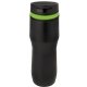 aerial view a black & lime green band 16 oz persona(r) caturra trail vacuum tumbler, image 1 of 2
