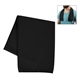 aerial view a black recycled polyester rpet cooling sport towel, image 1 of 3