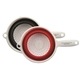 a group of quick work silicone strainer