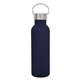 aerial view a matte navy 28 oz tipton lug stainless steel bottle, image 1 of 4