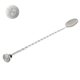 a silver flair bartending mixing spoon and muddler
