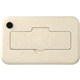aerial view a beige bamboo fiber lunch box with utensils, image 1 of 12