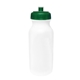 a white bottle & trans. green lid 20 oz value cycle bottle, full color digital