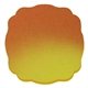 aerial view a orange to yellow mood(tm) die cut eraser - maltese cross, image 1 of 2