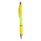 aerial view a neon yellow nite glow grip pen, image 1 of 2