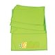 a green cooling towel, full color digital