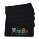 a black cooling towel, full color digital