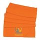 a orange cooling towel, full color digital