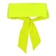 aerial view a bright yellow tie back headband, image 1 of 2