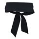 aerial view a black tie back headband, image 1 of 2