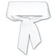 aerial view a white tie back headband, image 1 of 2