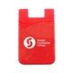 a red silicone cell phone wallet