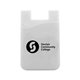 a white silicone cell phone wallet