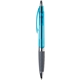 aerial view a translucent turquoise torano(tm) translucent pen, image 1 of 2