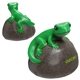 aerial view a green gecko stress reliever, image 1 of 2