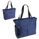 aerial view a navy blue jubilee polycanvas travel tote, image 1 of 4