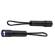 aerial view a black loop mini led pocket flashlight, image 1 of 2
