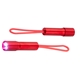 aerial view a red loop mini led pocket flashlight, image 1 of 2