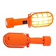 aerial view a orange mini magnum portable worklight, image 1 of 2