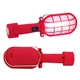 aerial view a red mini magnum portable worklight, image 1 of 3