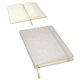 aerial view a light gray granite hardcover journal, image 1 of 3