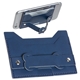 aerial view a navy blue sierra card holder + phone stand, image 1 of 2