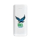 aerial view a pms white c janesville mega 2.1 fabric texture power bank, image 1 of 6