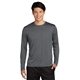 aerial view a graphite heather sport - tek(r) long sleeve heather contender(tm) tee - colors, image 1 of 6