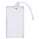 aerial view a white 2.5 x 4.25 deluxe full color luggage tag, image 1 of 4