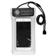 a black yuba clear touch through floating water resistant cell phone and accessories pouch