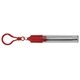 aerial view a red eco - collapsible straw 8 reusable stainless steel straw, image 1 of 12