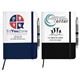 a group of notepad notebook with pen loop