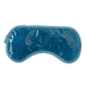 aerial view a baby blue plush gel beads hot / cold pack eye mask, image 1 of 3
