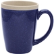 aerial view a midnight blue 16 oz adobe ceramic mug - deep etched, image 1 of 3