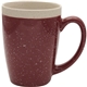 aerial view a brick 16 oz adobe ceramic mug - deep etched, image 1 of 3