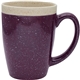 aerial view a purple 16 oz adobe ceramic mug - deep etched, image 1 of 3
