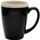 aerial view a black 16 oz adobe ceramic mug - deep etched, image 1 of 3