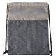 aerial view a natural heathered n jute drawstring backpack, image 1 of 2