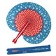 a assorted handles only (blue & red) patriotic stars and stripes folding fan