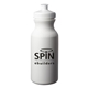 a white full color sports water bottle - 20 oz. - white
