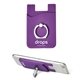 a purple phone wallet holder