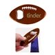 a brown football bottle opener
